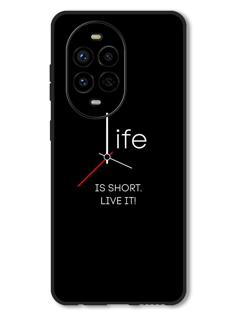 Theodor Case Compatible with Huawei Nova 13 Pro Protection Shockproof Bumper Cover Life is Short - Image 1