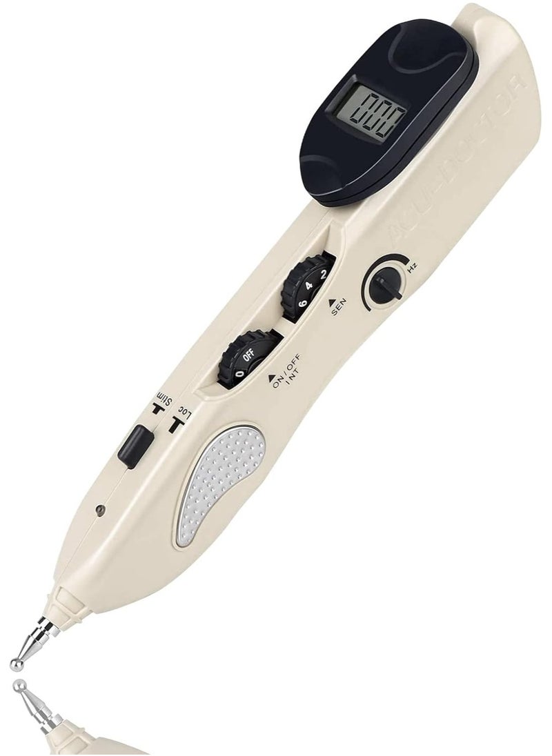 Ru syanl Electronic Acupuncture Pen - Meridian Pen Find Acupoints Automatically with 3 Massage Heads Rechargeable  - Image 1