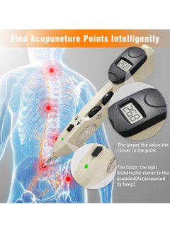 Ru syanl Electronic Acupuncture Pen - Meridian Pen Find Acupoints Automatically with 3 Massage Heads Rechargeable  - Image 3
