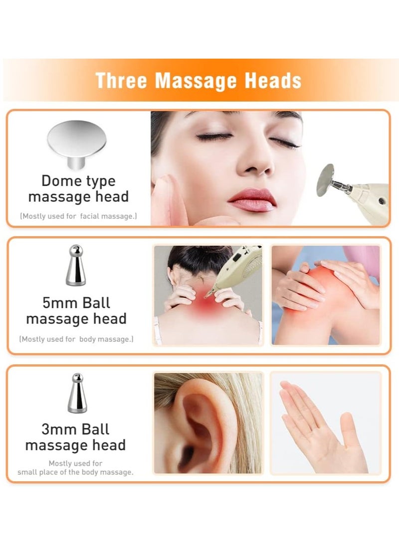 Ru syanl Electronic Acupuncture Pen - Meridian Pen Find Acupoints Automatically with 3 Massage Heads Rechargeable  - Image 4