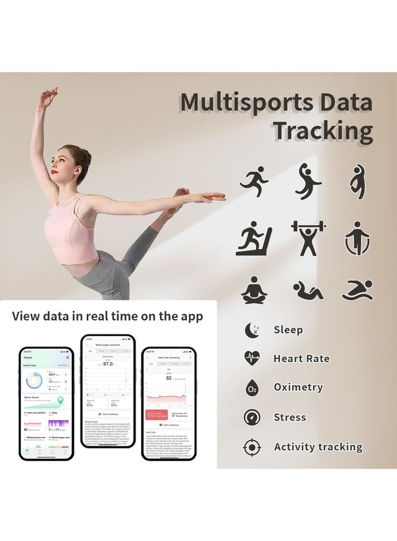 SOLARAE Smart Ring, 18.9 MM IP68 Waterproof Sports Ring with Charging Case, Fitness Tracking Ring with Heart Rate Monitor, Blood Oxygen Monitor, Sleep Tracking, Remote Photograph, Short Video Control, Black - Image 4