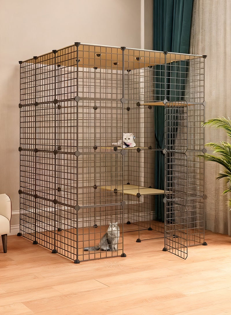 Kidle Cat cage extra large free space home luxury cat villa indoor large cat empty cage apartment cattery cat house