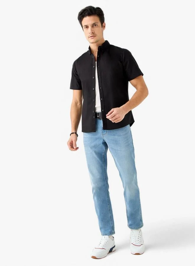 Splash FAV Regular Fit Shirt with Short Sleeves