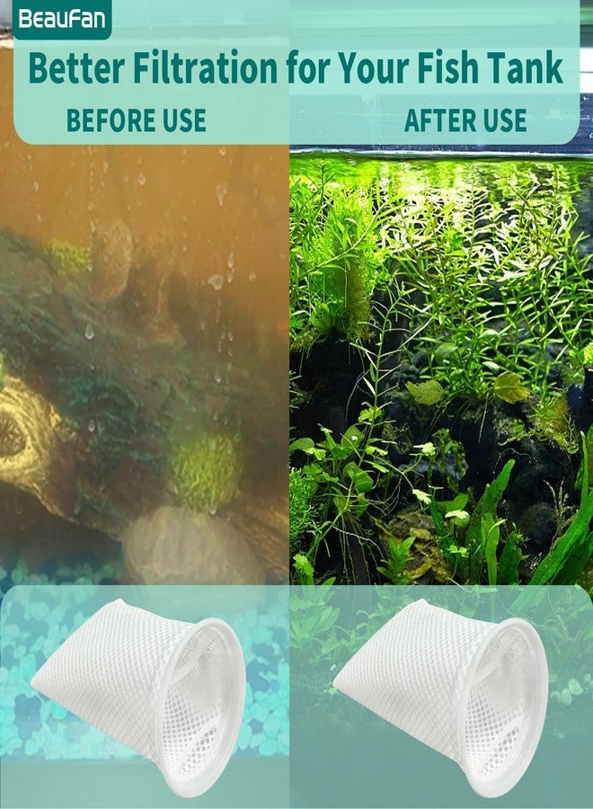beaufan 7 Inch 20 Pack 150 Micron Honeycomb Filter Socks for Fish Tank, Aquarium Filter Sock 3D Honeycomb Design Filter Sock, Aquarium Filter Bags for Saltwater - Image 2
