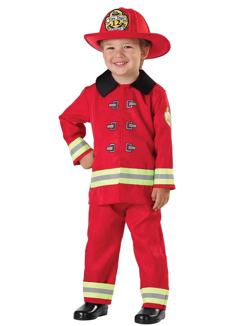 Seasons Fireman Role Play Costume Red Size 2T4T