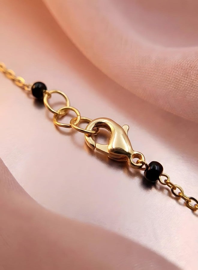Adiva Mangalsutra For Women Stylish | Long Mangalsutra For Women | Black Beads Chain | Attractive | Perfect For Parties Family Functions & Other Occasions-MS00047_GL - Image 5