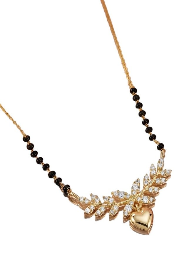 Adiva Mangalsutra For Women Stylish | Long Mangalsutra For Women | Black Beads Chain | Attractive | Perfect For Parties Family Functions & Other Occasions-MS00047_GL - Image 1