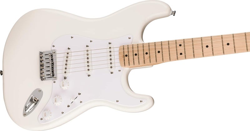 FENDER Squire Sonic Stratocaster HT Electric Guitar Arctic White Maple Fingerboard White Pickguard - Image 5