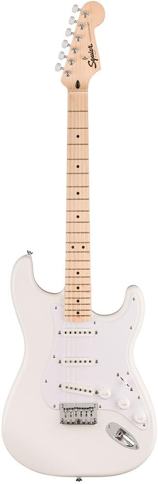 FENDER Squire Sonic Stratocaster HT Electric Guitar Arctic White Maple Fingerboard White Pickguard - Image 4