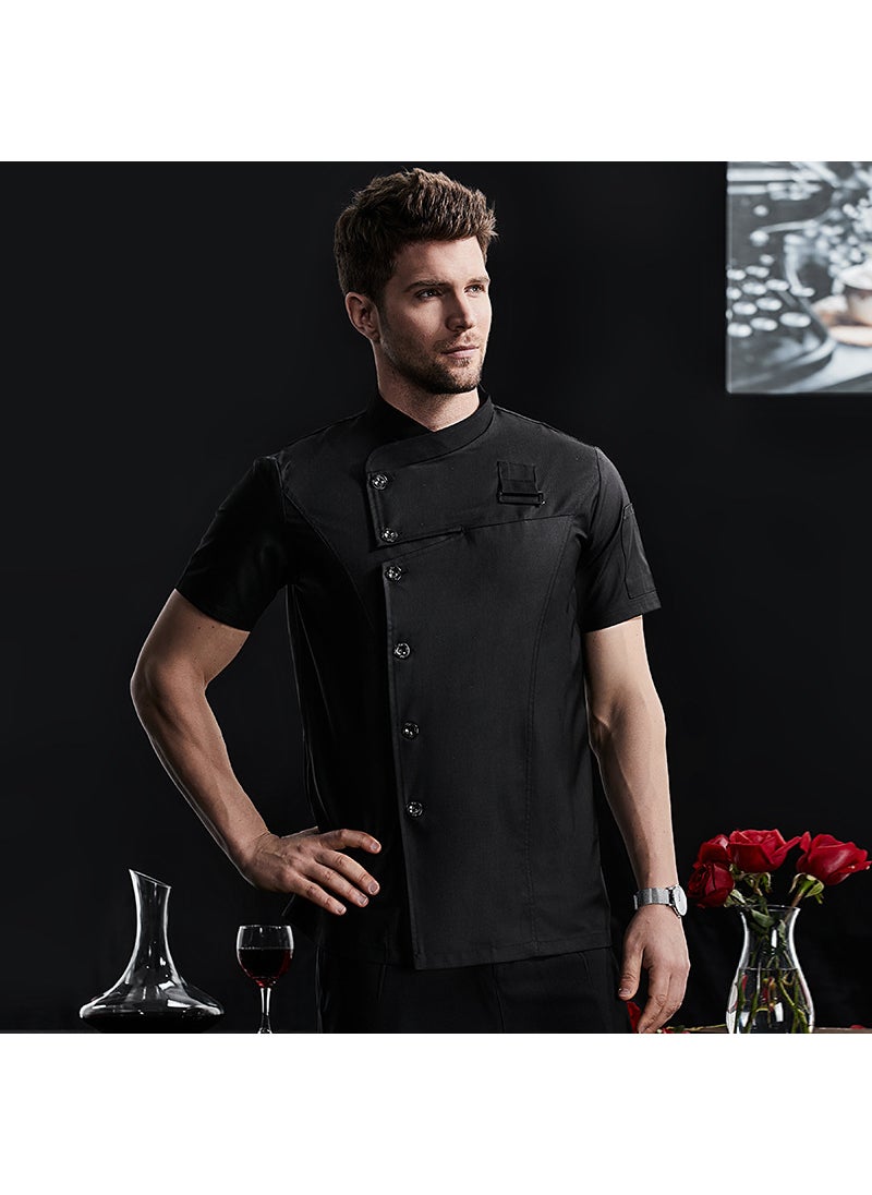 Generic Chef Short Sleeve Cotton Work Uniform Apron  - Image 2