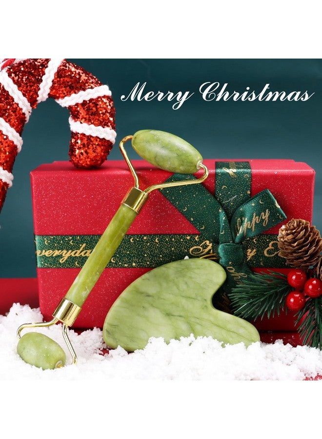 بايمي أدوات الوجه BAIMEI IcyMe Gua Sha و Jade Roller ومجموعة Gua Sha لتقليل الانتفاخ والاحمرار للعناية بالبشرة، هدية للعناية الذاتية للرجال والنساء - أخضر - Image 5