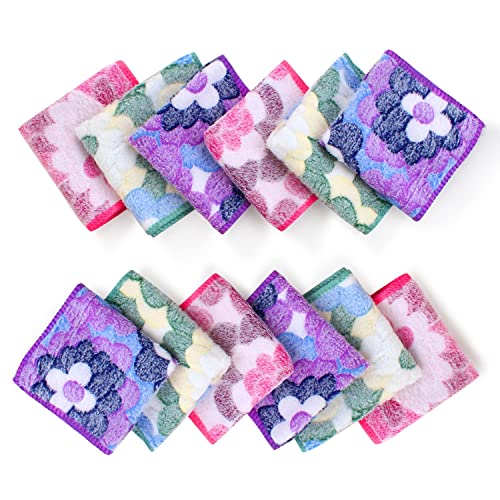 Outlay Home Face Towel/Handkerchief/Rumal/Hankey Microfiber Small Size -Soft and Super Absorbent Face Towels for Women's, Kids and Newborn Babies - Set of 12, 25x25 CM - 1 Dozen - Image 1