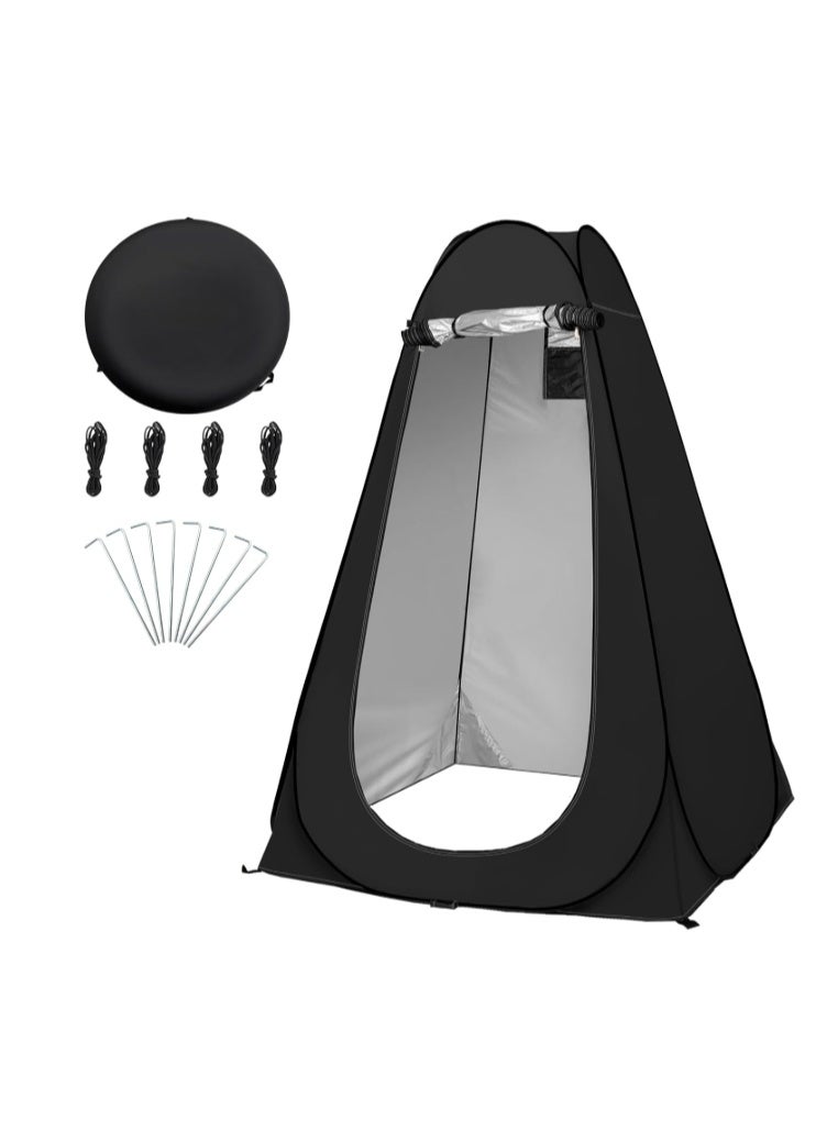 OUUTMEE Portable Folding Toilet Tent, Outdoor Changing Clothes Tent, Outdoor Privacy Tent, Pop-up Shower Tent, Beach Dressing Room with Carry Bag, Suitable for Shower/Toilet/Camping/Beach - Image 1
