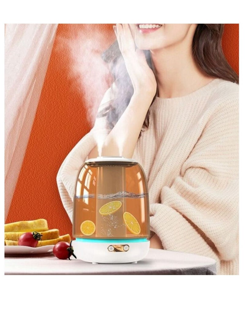 Generic - X21 3000ml Double Spray Humidifier Ultrasonic Mistorizer Fog Mist Maker Essential Oil Aroma Diffuser for Home Office - White - Image 1