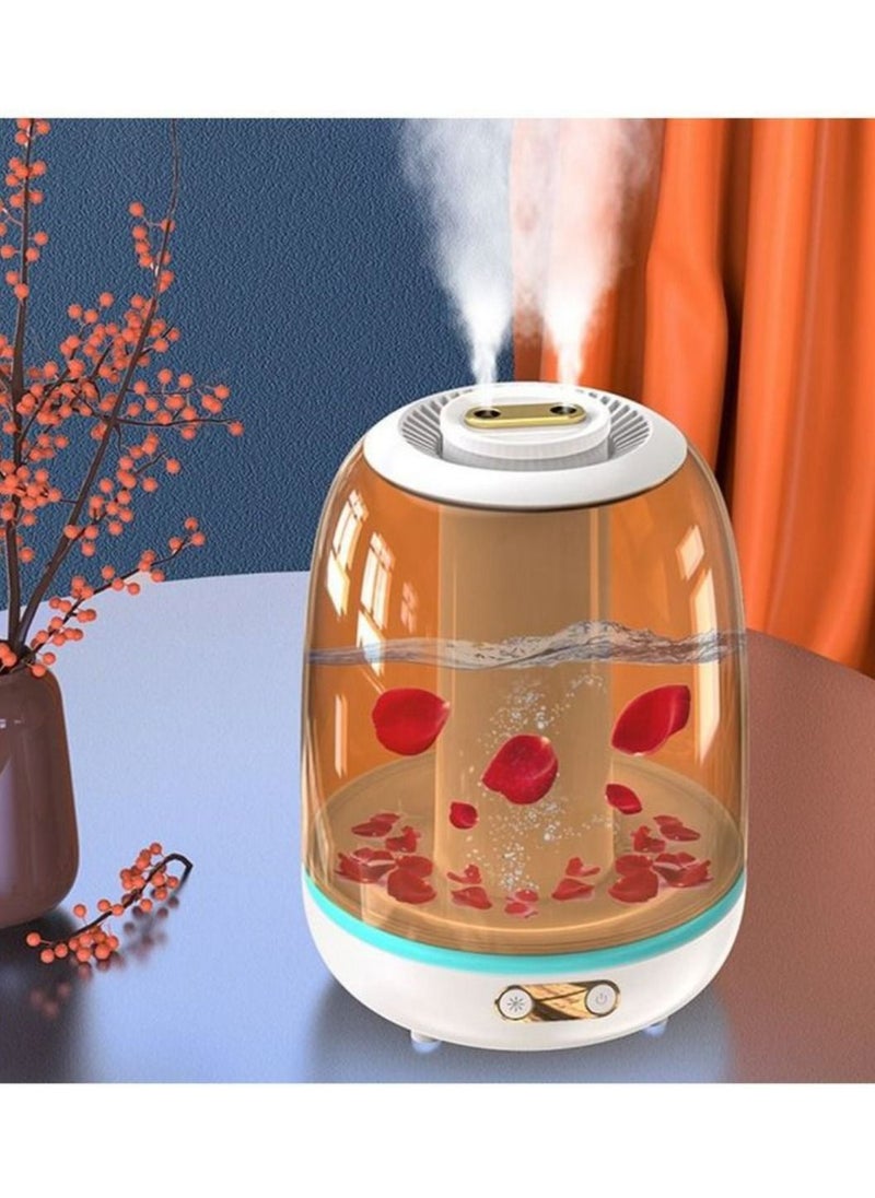 Generic - X21 3000ml Double Spray Humidifier Ultrasonic Mistorizer Fog Mist Maker Essential Oil Aroma Diffuser for Home Office - White - Image 1