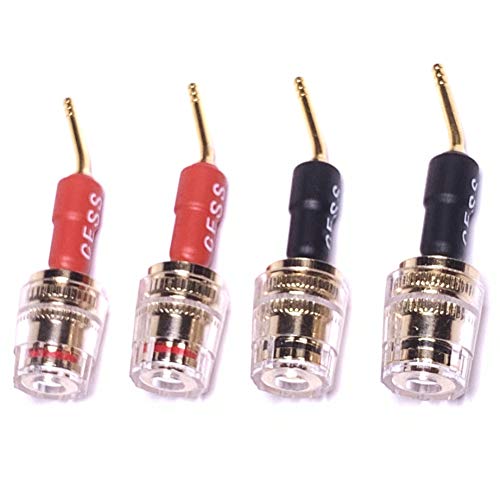 CNCESS CESS-162 Pin Banana Plug to 4mm Female Banana Jack/Speaker Wire, 4 Pack (Screw-Type to 4mm) - Image 4