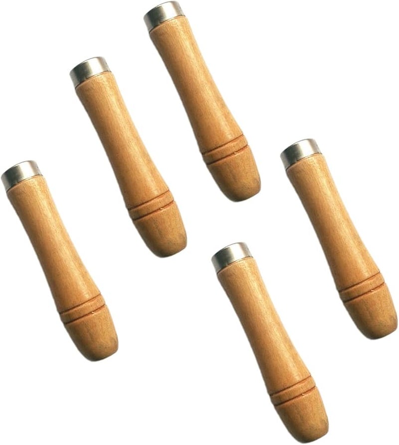 Large Woodworking Hand Tool Set 5 Pieces Wooden File Handle Wood Rasp Carpentry File Cutting Tool - Image 1