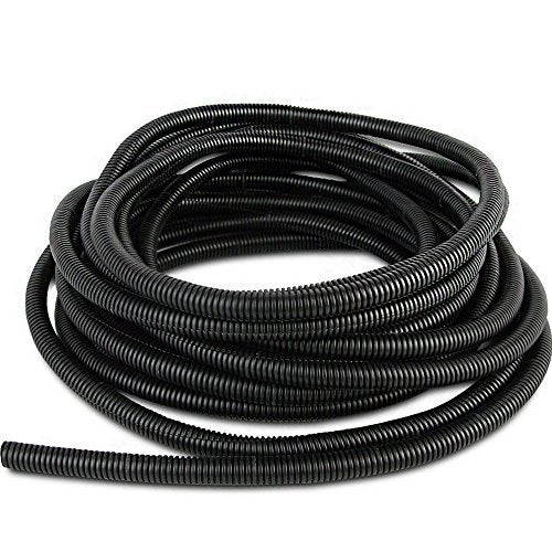 ESUPPORT 1/2 Inch 20 Feet Split Loom Wire Flexible Tubing Conduit Hose - Image 1