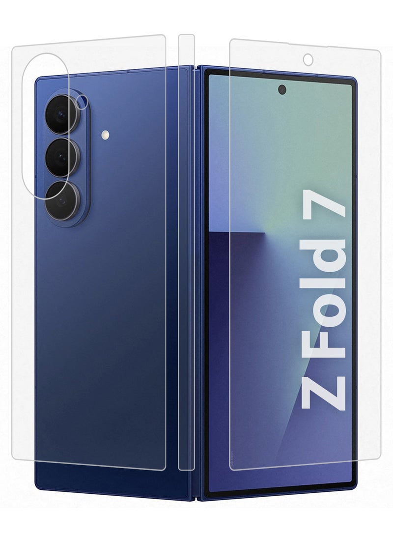 CATANES Dual Guard Ceramic Screen Protector for Samsung Galaxy Z Fold 7 – Full Inner & Outer Display PET Protection - Image 2
