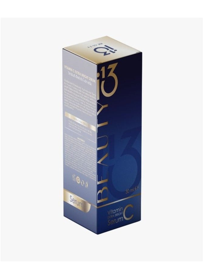 i13 Beauty - i13 Beauty Vitamin C Extra Bright Serum – Deep Hydration, Skin Brightening, Dark Spot Corrector, Anti-Aging & Firming Formula – Hyaluronic Acid & Antioxidant Boost – 30ml - Image 1