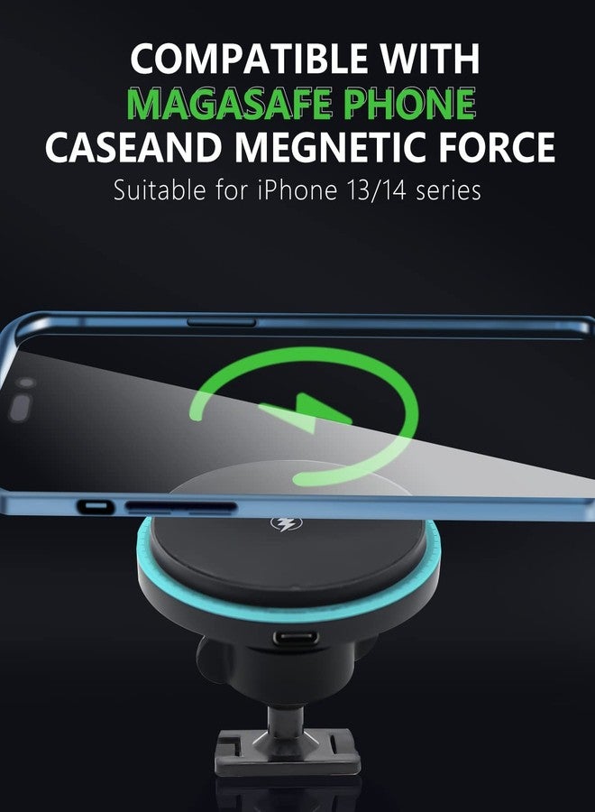 BEHAVE Strong Magnetic Wireless Charging Mount for Toyota CH-R 2017-2024,Car Phone Holder Mount for Toyota CHR 2017-2024,Compatible for MagSafe,iPhone 13 14 15,Smartphones - Image 3