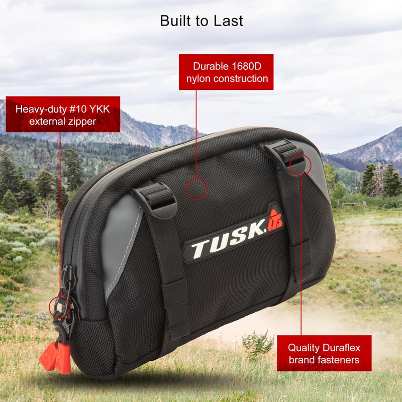TUSK Handlebar Bag Dirt Bike/Adventure/Snow Bike/ATV/Compatible with SURRON SUR-RON/eBike/MTB/ 2.3L Capacity - Image 4