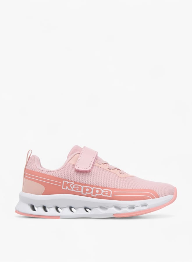 Kappa Girls Logo Detail Sports Shoes With Hook And Loop Closure - Image 3