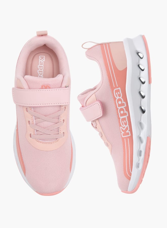 Kappa Girls Logo Detail Sports Shoes With Hook And Loop Closure - Image 2