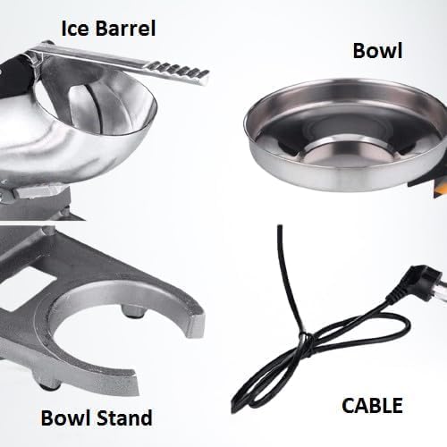 HEBEZON Electric Ice Crusher Machine Ice Gola Maker Ice Snow Cone Maker Ice Shaver Machine for Home Commercial Use Autocut Sensor Machine Ice Machine Use in Homes - Image 4