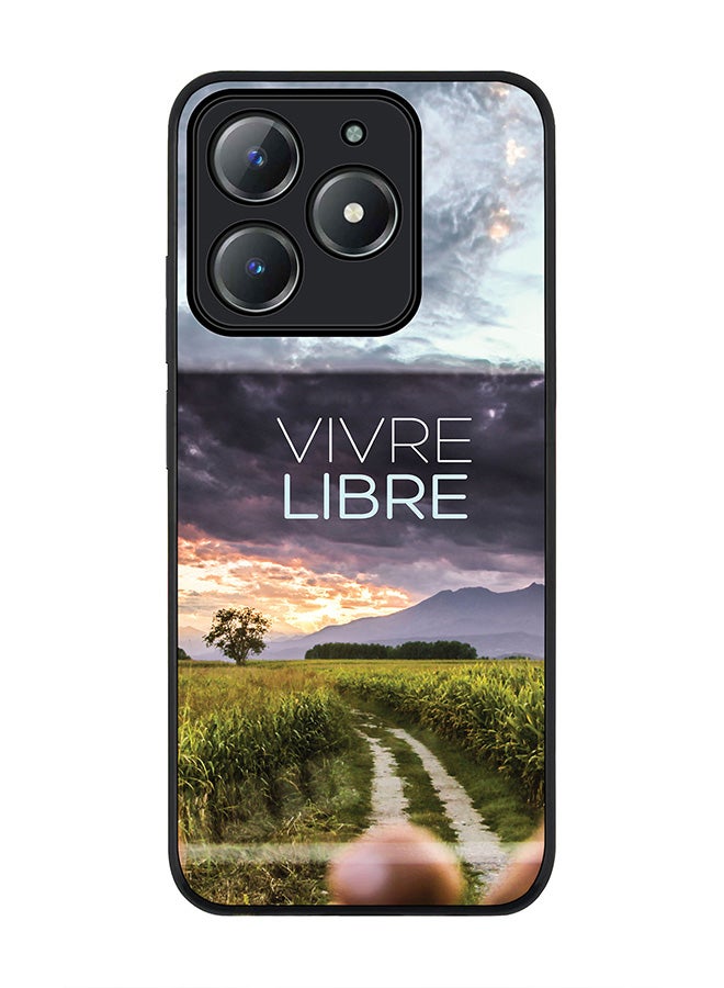 Stylizedd For Realme C63 / Realme C61 4G Case,Slim fit Camera Protection, Shockproof Thin Phone cover  - Vivre Libre - Image 1