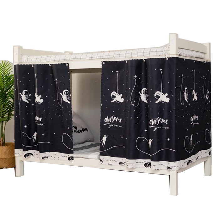 DORM HOME BUNK NETS BED CURTAINS CLOTH BED CANOPY BLACKOUT MEN WOMEN CURTAIN SHADING NETS BREATHABLE DUSTPROOF SINGLE SLEEPER