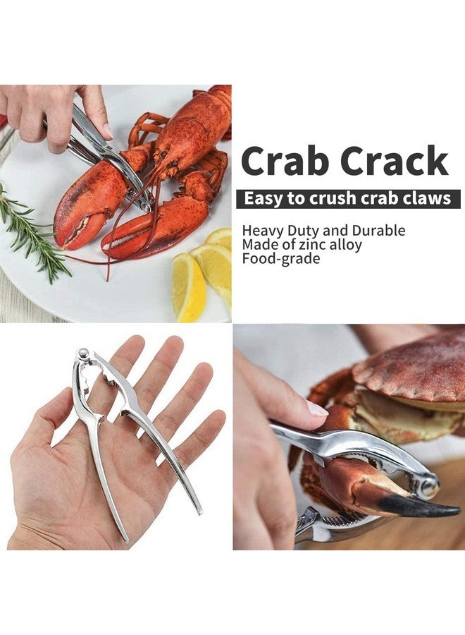 Luvan 33 Pcs Crab Crackers and Tools Set with 4 Crab leg Crackers, 4 Crab Forks, 4 Lobster Shellers, 4 Butter Warmers, 1 Seafood Scissors, 14 Tealight Candles and 2 Crab Grabbers - Seafood Tools Set - Image 4