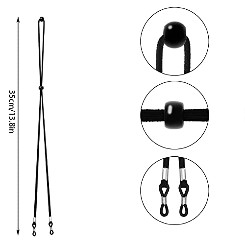 VOOGLASS Glasses Strap(6 PCS) Sports Eyeglass Strap,Adjustable Sunglasses Lanyard Neck Holders Cord Retainer for Men Women - Image 2
