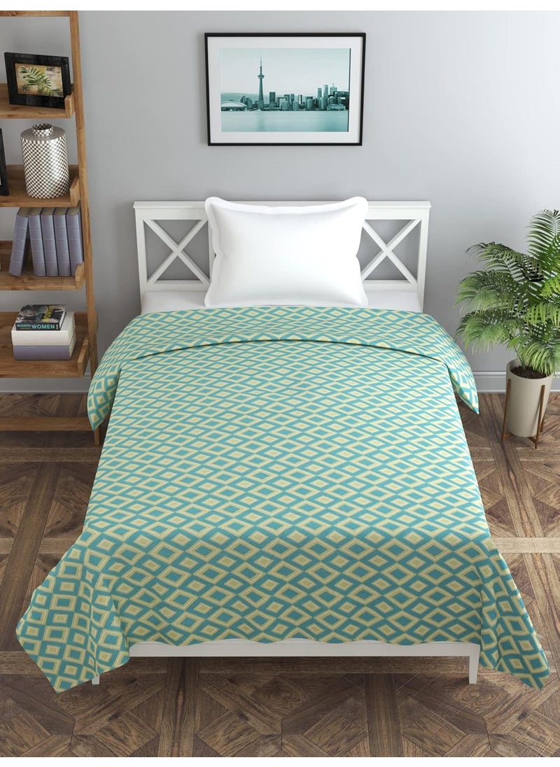 MORADO MORADO Glace Cotton Single Duvet CoverRajai CoverBlanket Cover with Zipper 60x90 Inche Green Yellow  - Image 2