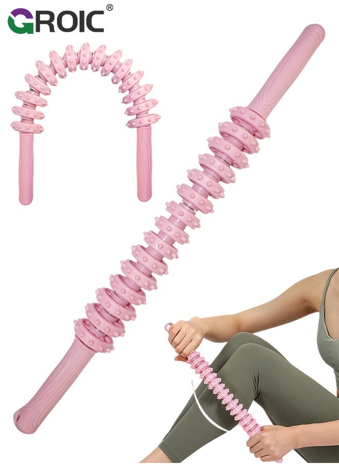 GROIC Bendable Muscle Roller Stick for Fascial Massage, Cellulite Remove, Lymphatic Circulation and Sore Muscles - Multi-Functional Massage Roller Stick for Legs and Back Muscle Recovery  - Image 1