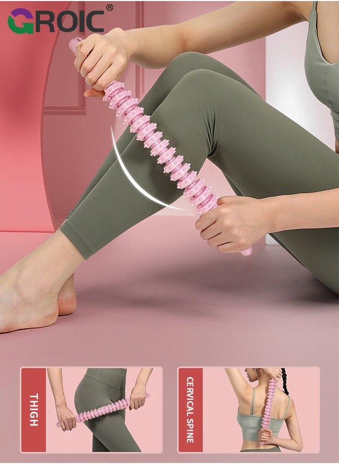 GROIC Bendable Muscle Roller Stick for Fascial Massage, Cellulite Remove, Lymphatic Circulation and Sore Muscles - Multi-Functional Massage Roller Stick for Legs and Back Muscle Recovery  - Image 4
