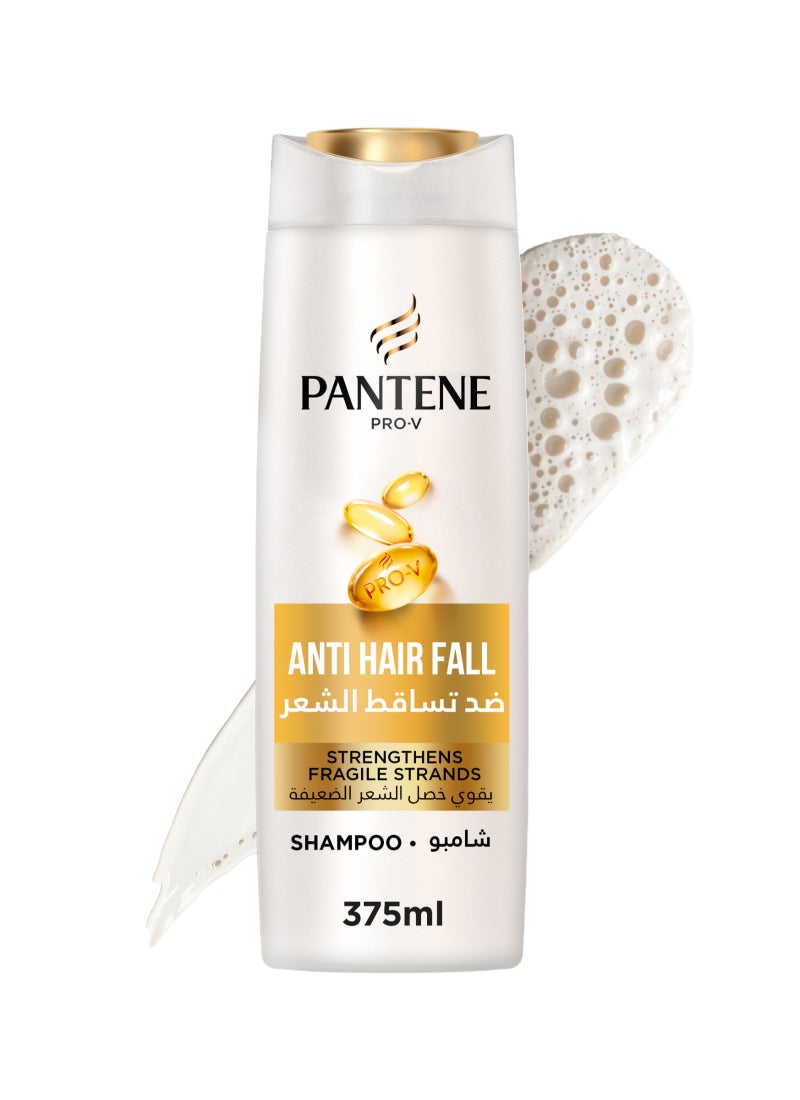 Pantene Pro V Anti Hair Fall Shampoo Strengthens Fragile Strands 375ml - Image 1