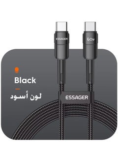 ESSAGER Essager 2 METER 60W C To C Type C Cable USB C PD Fast Charging for IPhone15 -16 series MacBook Samsung Xiaomi Type C USB C Cable  - Image 1