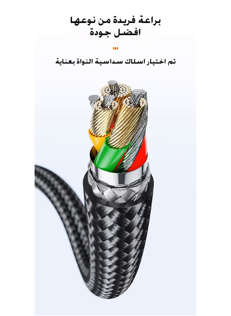 ESSAGER - Essager 2 METER 60W C To C Type C Cable USB C PD Fast Charging for IPhone15 -16 series MacBook Samsung Xiaomi Type C USB C Cable - Image 1