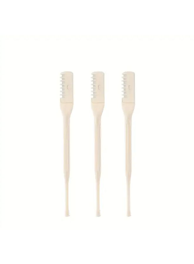 Manual Double Head Nose Hair Trimmer Set With Safety Ear Spoon Portable Battery Free - Image 5