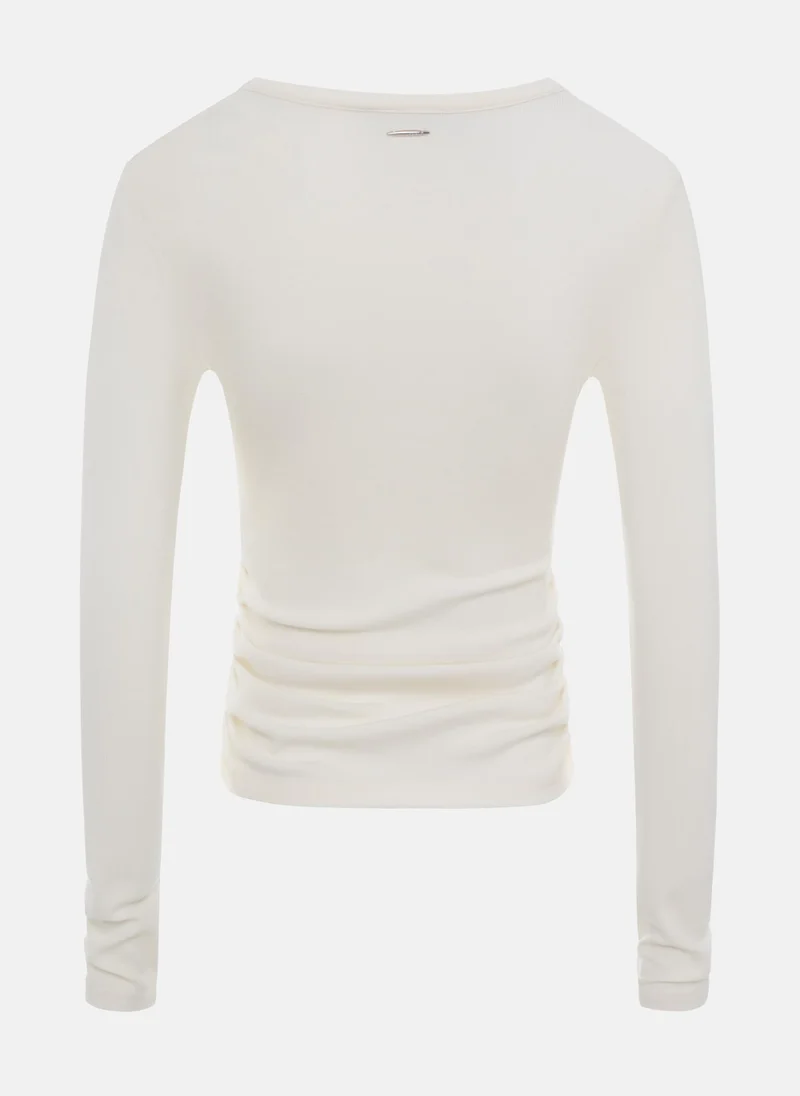 Lichi Jersey longsleeve with buttons on the collar