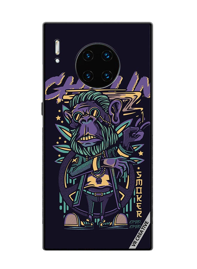 VR CREATIVE Protective Case Cover For Huawei Mate 30 Pro Chillin Monkey Design Multicolour - Image 1