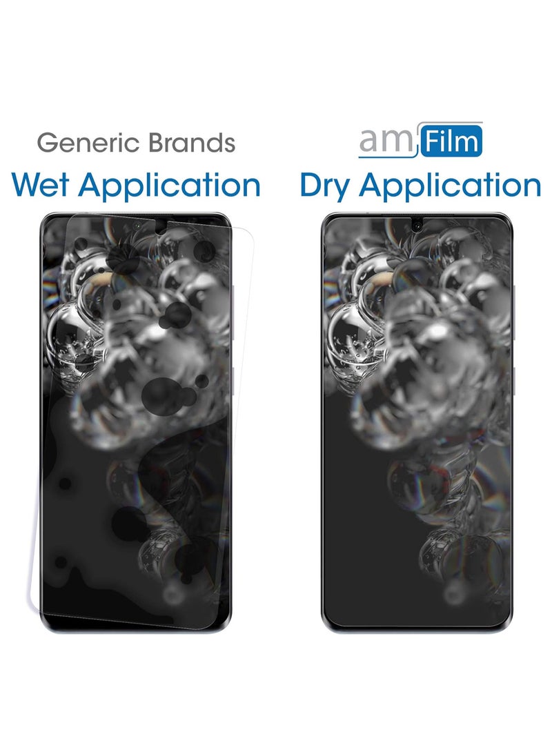 Amfilm amFilm Elastic Skin Screen Protector for Samsung Galaxy S20 Ultra (2 Pack) Easy Installation, Alignment Tool, HD Clear, Premium Quality Screen Protector  - Image 3