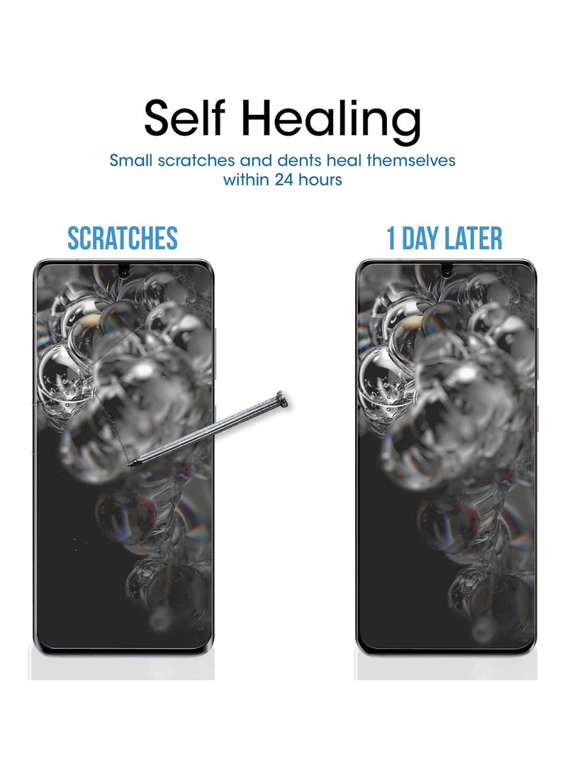 Amfilm amFilm Elastic Skin Screen Protector for Samsung Galaxy S20 Ultra (2 Pack) Easy Installation, Alignment Tool, HD Clear, Premium Quality Screen Protector  - Image 5