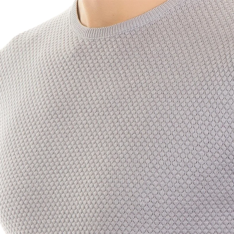 تودورس Cotton Men's Sweater Light Grey Honey