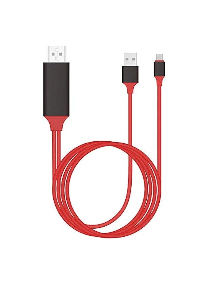 إيروريكس كابل USB 3.0 إلى HDMI 4K لأجهزة ماك بوك، ماك بوك برو، ديل XPS 13/15، جالاكسي S8/نوت 8 - أحمر، 6 قدم  - Image 4
