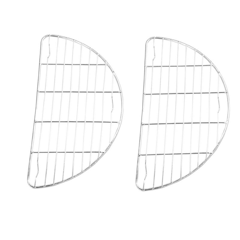 Keewah Small Half Round Cooling Rack 2 Pack  79 x 41 inches  Stainless Steel