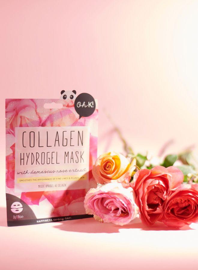Oh K Firming Collagen Hydrogel Sheet Mask – Anti-Wrinkle and Replenishing Face Mask for Skin Elasticity and Deep Hydration
