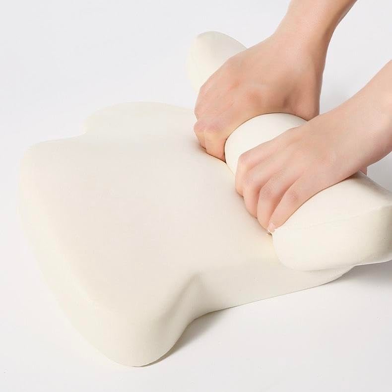 Olpad Memory Foam Back Support Pillow Car Chair Seat Neck Pillow Cervical Support Comfortable Cushion for Back Pain Tension Rest for Chair Office Lumbar Support - Image 2