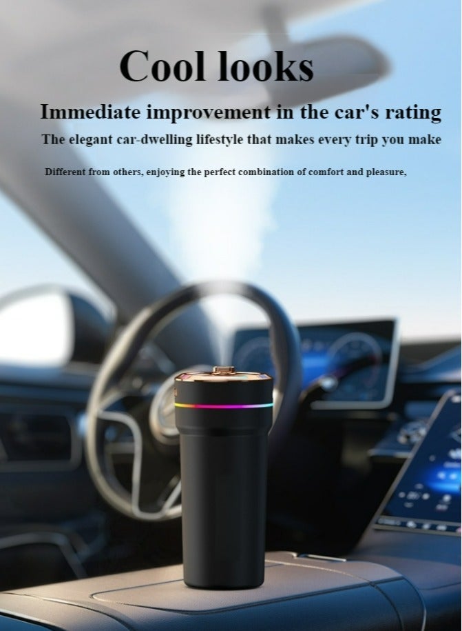 SIPURE Car Aromatherapy Humidifier with LED Starry Sky Light - Dual Atomization & AI Auto-On - Image 5